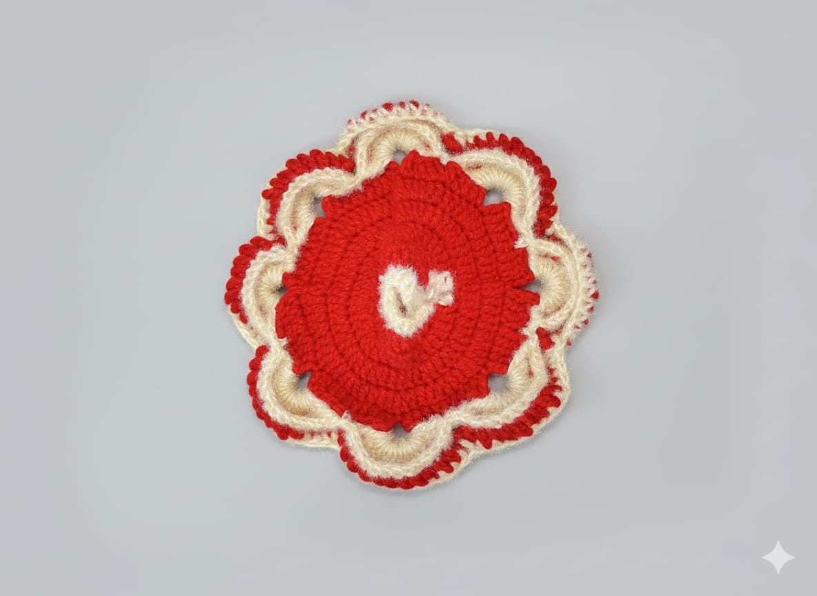 Handmade Crochet Dress for Laddo Gopal – Divine Elegance Crafted with Love