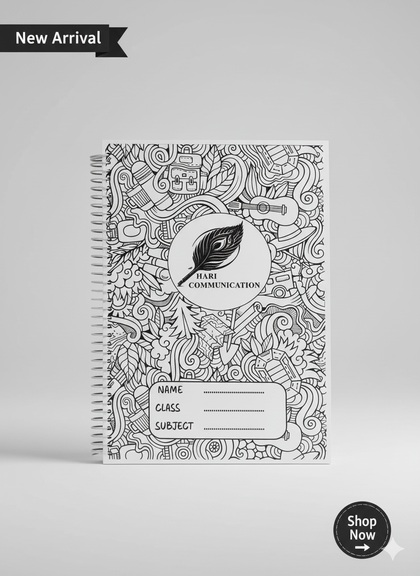 A4 Size Both Side Blank Notebook – Plain Sheets for Art, Notes & Creativity